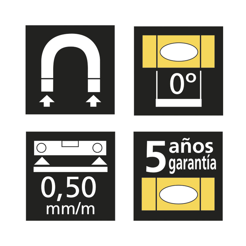 NIVEL Aluminio RECT MAGN 40 CM RATIO 40 CM plomada - Imagen 2