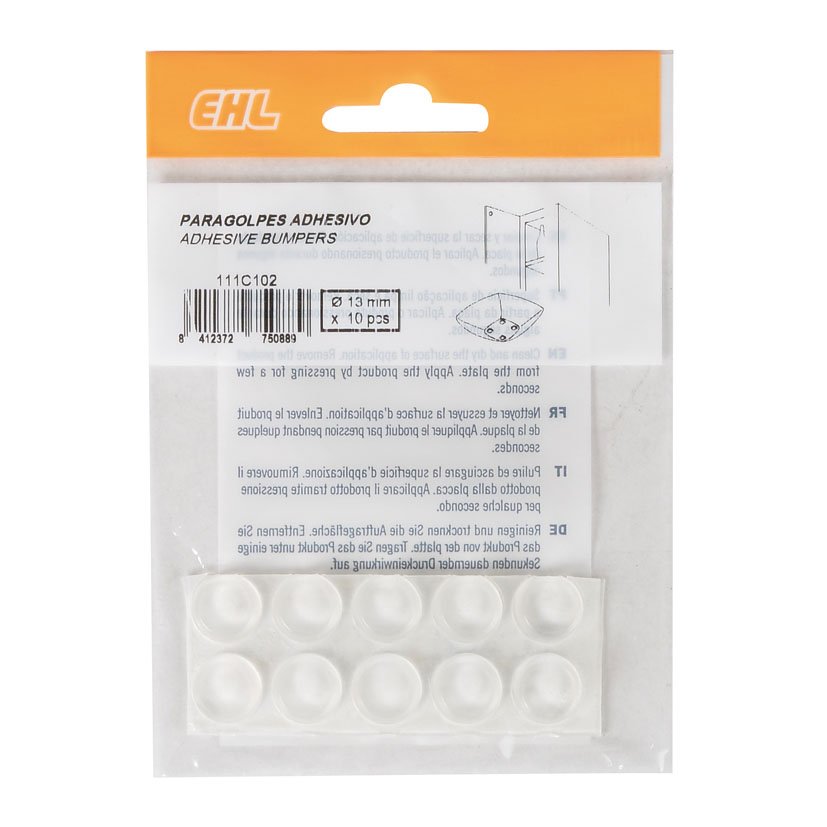 GOTA Paragolpes TRANS 10 UDS Ø 13 MM EHL 13X4 Mm fieltro deslizant - Imagen 2