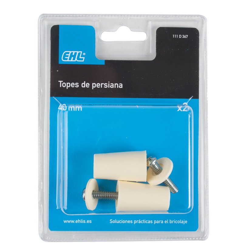 TOPE Persiana Marfil 40 MM 2 UNID EHL enrollabl - Imagen 2