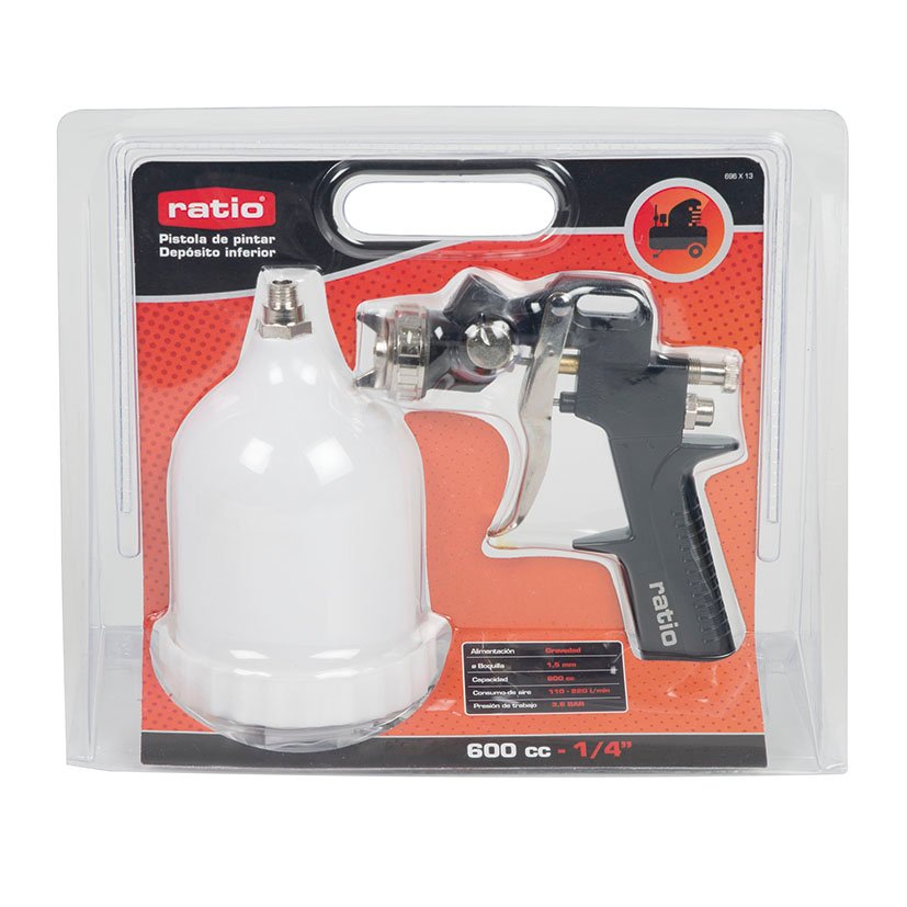 Pistola DE Pintar DEP Superior 1/4" RATIO 220 L 6 Bar - Imagen 2