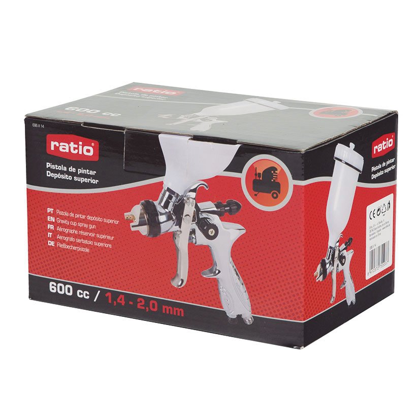 Pistola DE Pintar PROF DEP SUPERIOR1/4" RATIO 320 L 0 Bar - Imagen 2