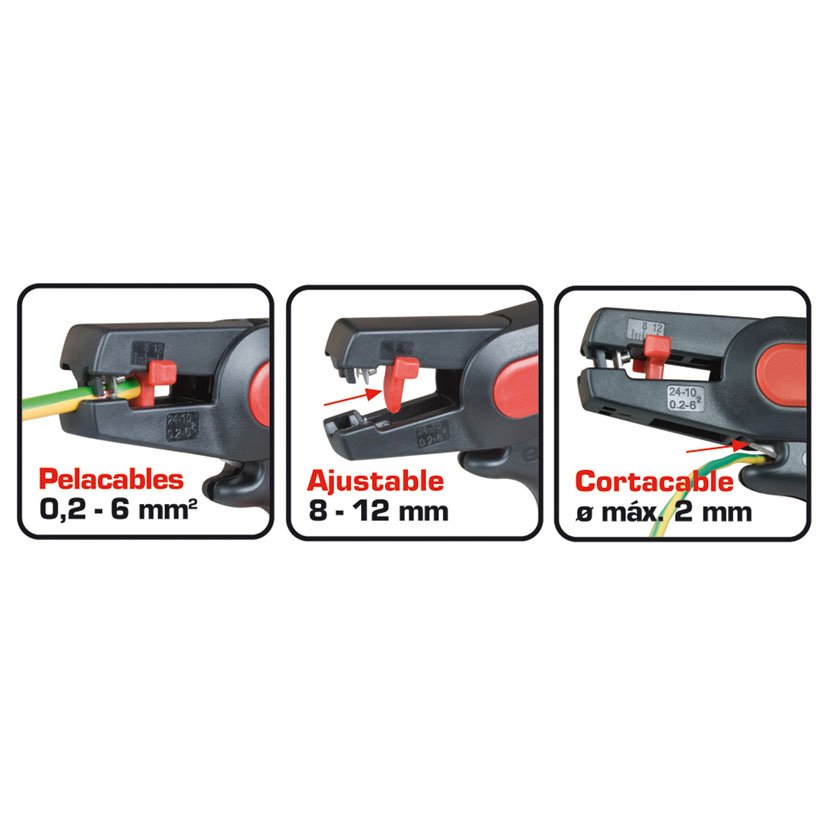 Alicate Pelacables Automatico RATIO 2 Mm alicat tenaza - Imagen 2
