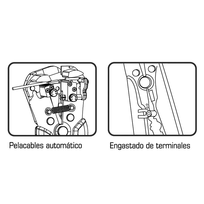 Alicate Pelacables Automatico RATIO 205 Mm alicat tenaza - Imagen 2
