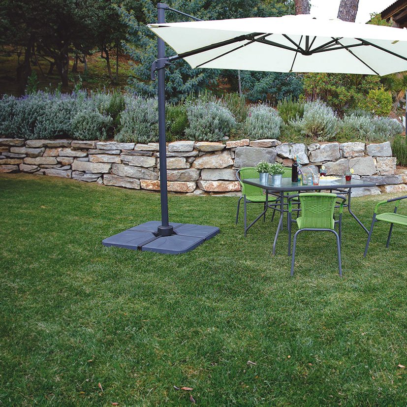 PIE Cemento Parasol Lateral 25 KG 1 PIEZ 47X47X5 pérgola - Imagen 2