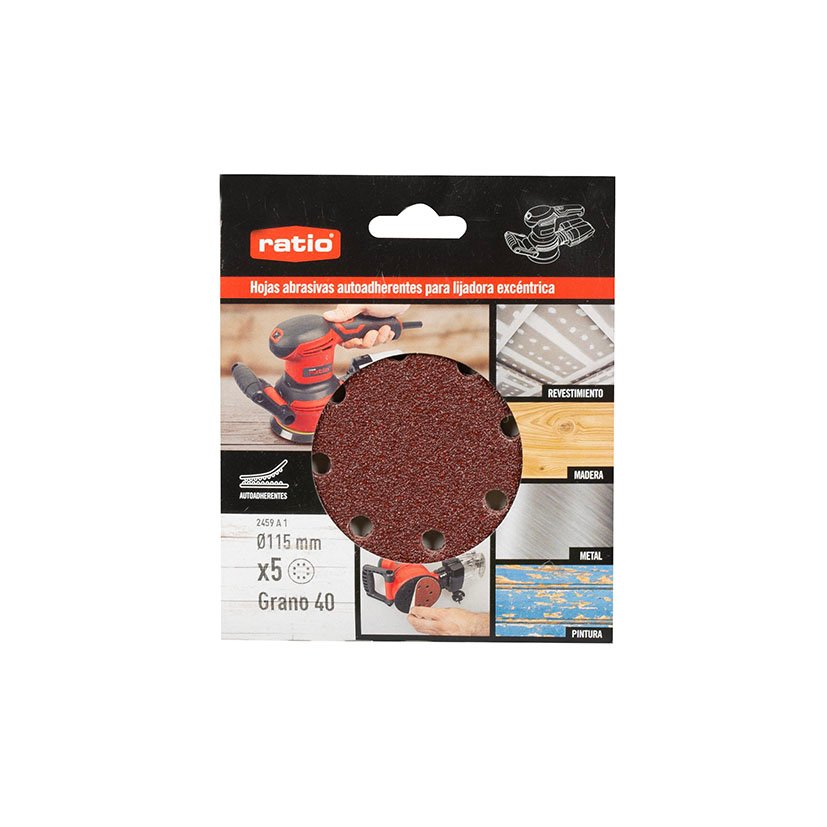 5 Discos PEX 115 GR 60 RATIO 115 Mm abrasivo electroportatil - Imagen 2