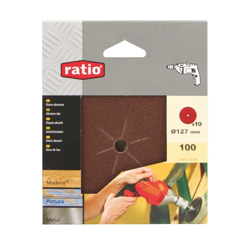 Discos 127 MM GR 80 RATIO 10 127 MM abrasivo pulir - Imagen 2