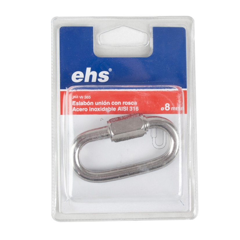 Eslabon UNION CON ROSCA 6 MM 2 UNID EHS Galvanizado cadena - Imagen 2