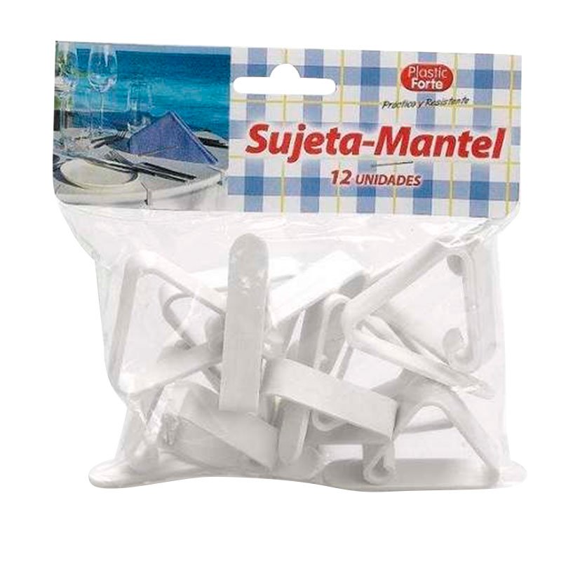 Pinzas Sujetamanteles Plástico, 12 UNDS servicio mesa - Imagen 2