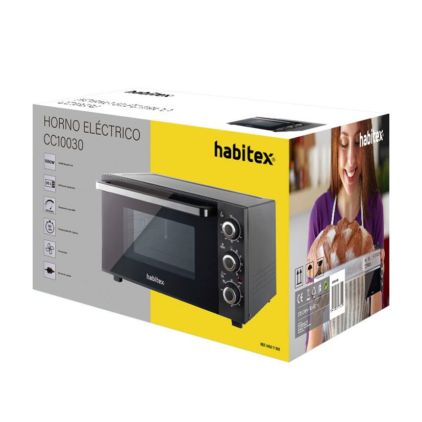 HORNO Electrico 30 L CC10030 Habitex 5X44X32 Cm eléctrico 500 W - Imagen 3