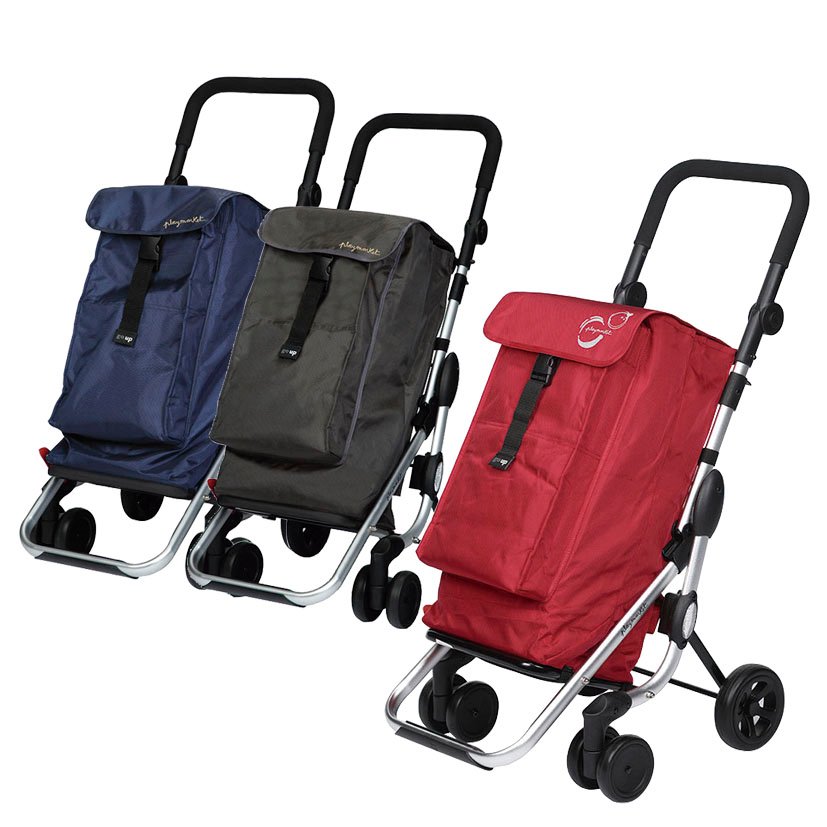 CARRO Compra Plegable GO UP PROMO GRIS Playmarket bolsa - Imagen 2