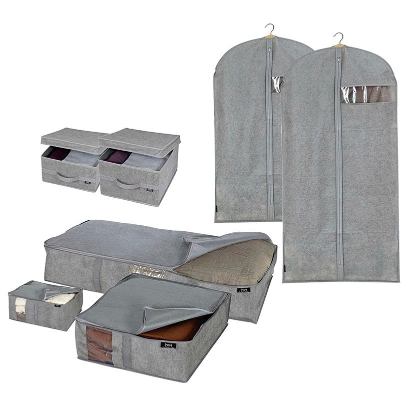 SERIE STONE Guarda Mantas XL 95X 45X18 CM Jobgar 95X45X18 CM 95X45X18 Cm caja ordenación - Imagen 3