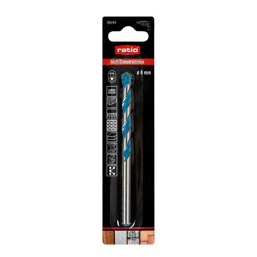 BROCA Multiconstruction 8 MM RATIO PRO 8 MM 8X80X120 Mm Mate - Imagen 2