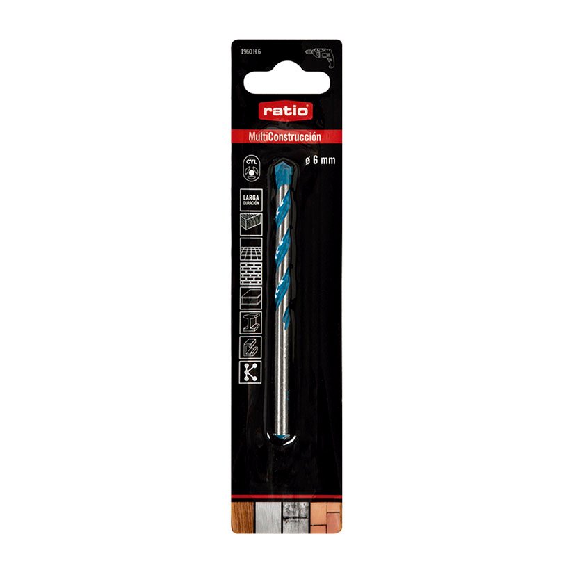 BROCA Multiconstruction 6 MM RATIO PRO 6 MM 6X60X100 Mm Mate - Imagen 2