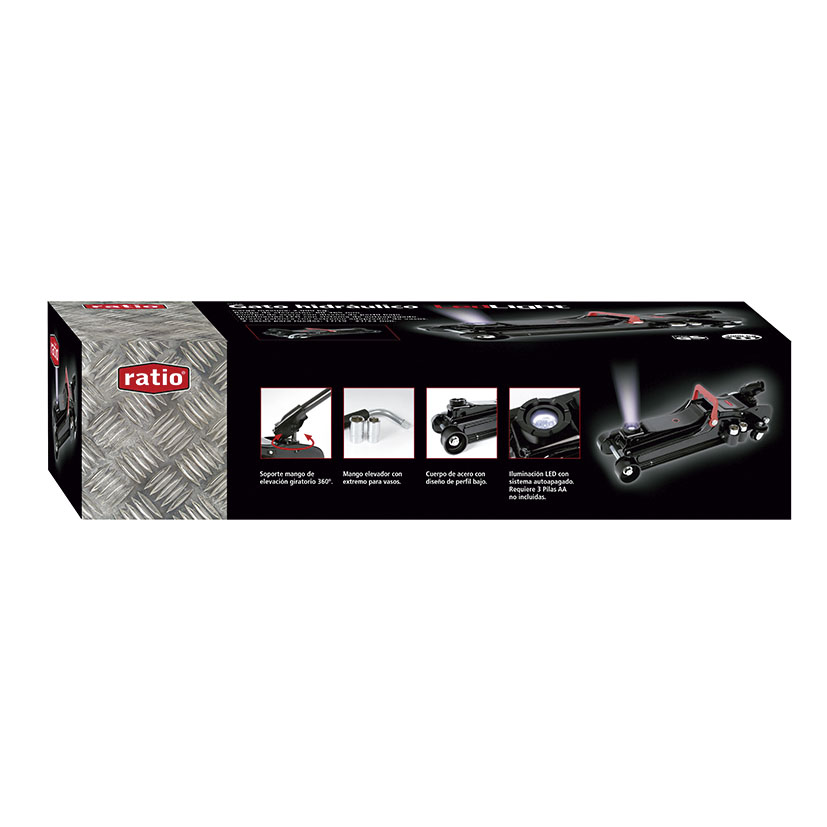 GATO Hidraulico Carretil Perfil BAJO 2 TN RATIO 000 Kg 365 Mm herramienta vehículo - Imagen 3