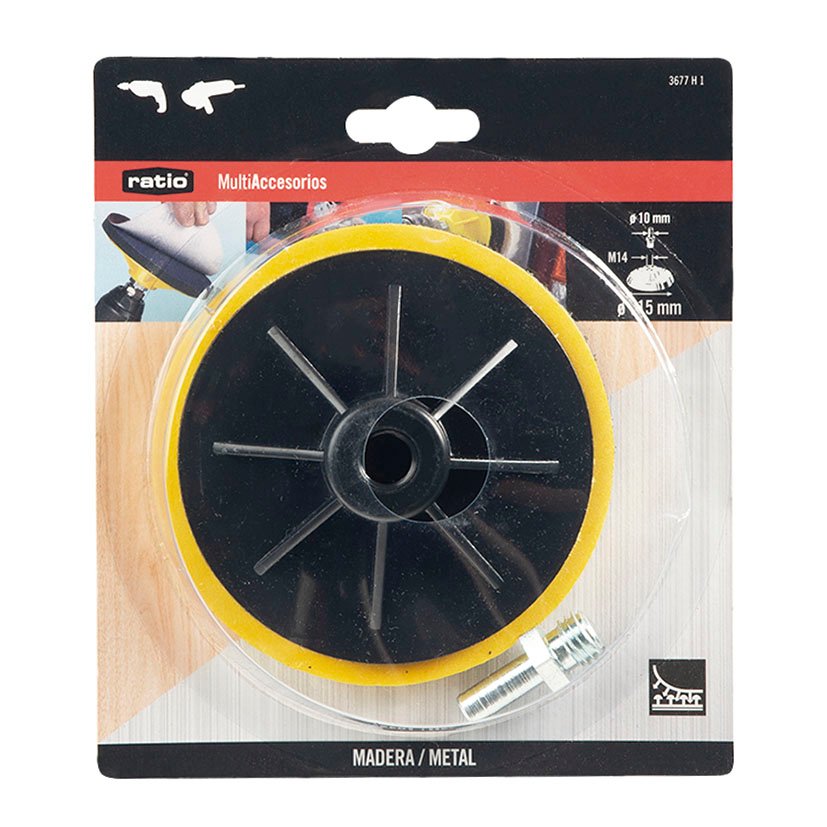 PLATO Autogrip 115 MM M14 Incluy EJE Ø10 RATIO 115 MM taladro - Imagen 5