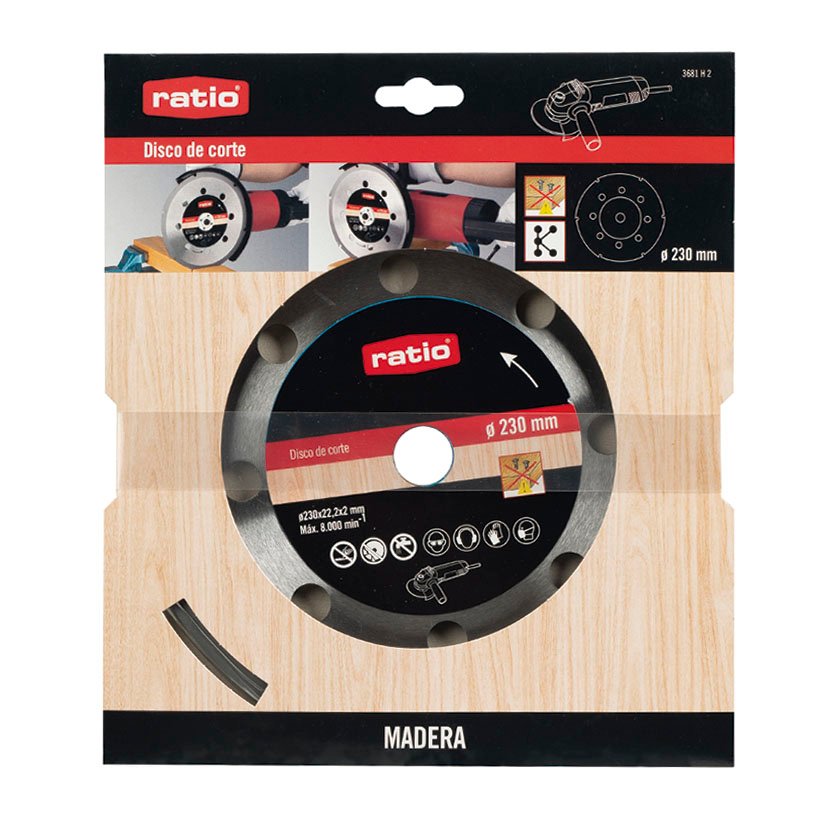DISCO CORTE para Madera 230X2,0X22,2 RATIO - Imagen 2