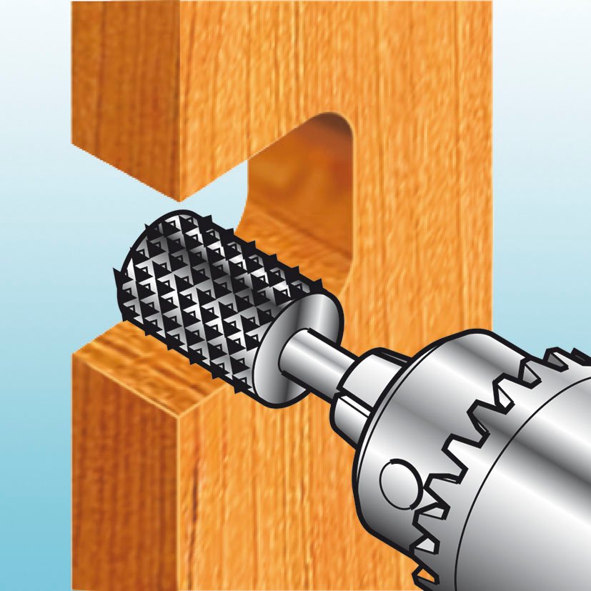 RASPA Rotativa Cilind Ø16X30 MM para MAD RATIO fresa - Imagen 2