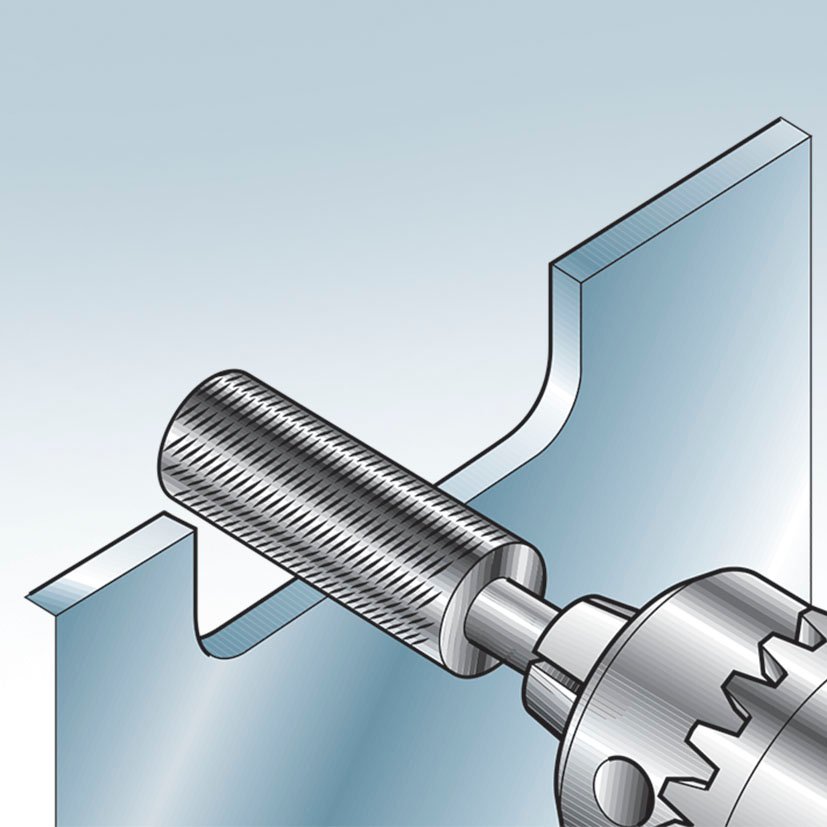 LIMA Rotativa Cilind Ø12X30 MM para METAL RATIO fresa - Imagen 2