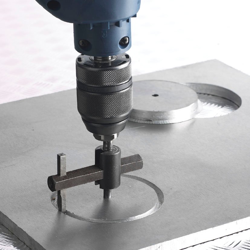Cortacirculos Ø20/123 MM CON BROCA HSS Ø6 RATIO 123 MM sierra corona - Imagen 2