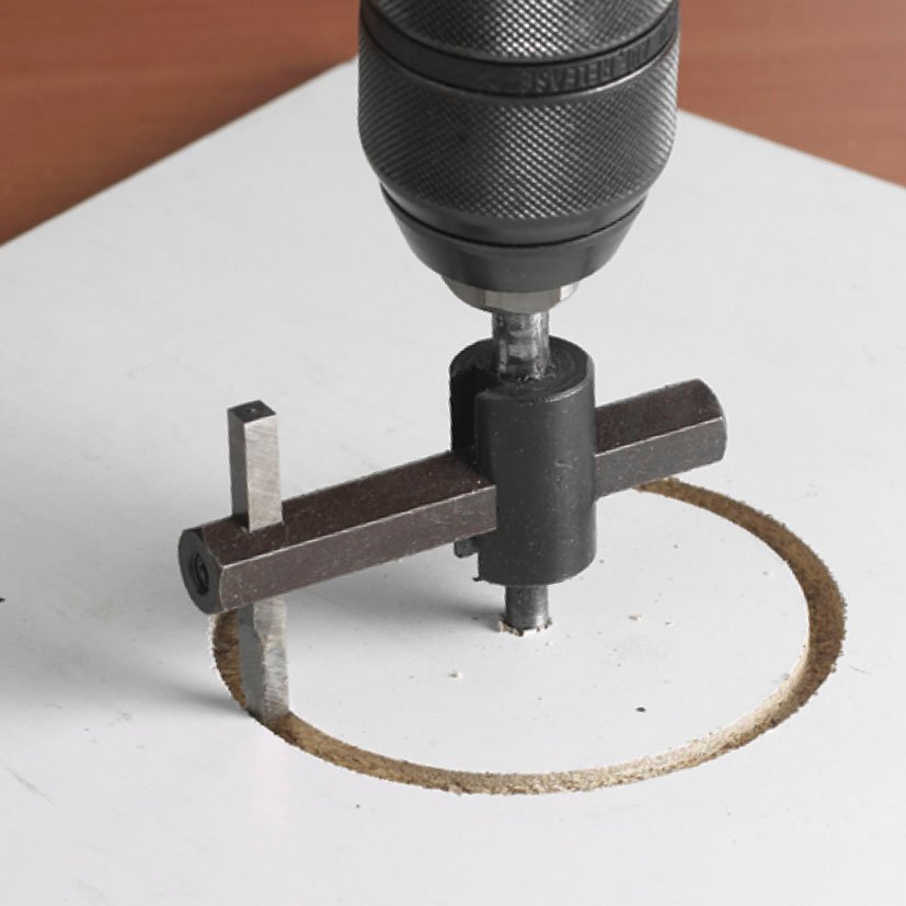 Cortacirculos Ø20/123 MM CON BROCA HSS Ø6 RATIO 123 MM sierra corona - Imagen 3