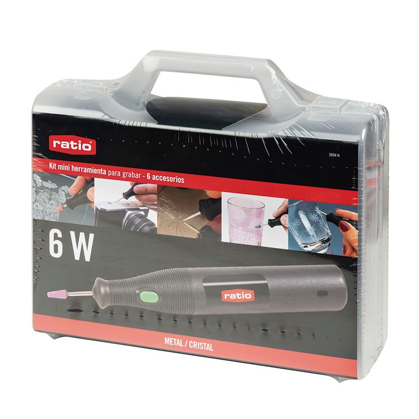 KIT Mini-herramientas para Grabar 6 W+acces RATIO 6 W 18 V multiherramienta eléctrica - Imagen 9