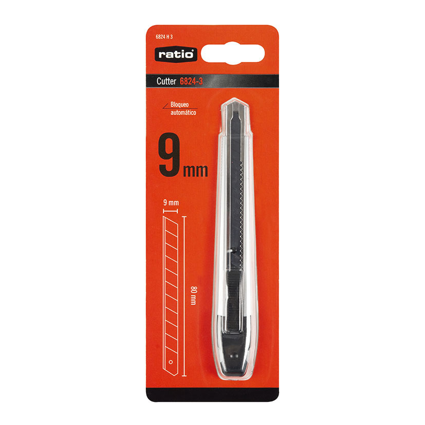 Cortador HOJA 9 MM AUTO LOCK RATIO 80X9X0 herramienta corte - Imagen 3