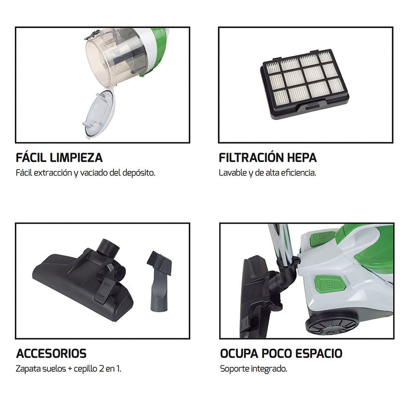 Aspirador SIN BOLSA HG92513 L Habitex 700 W 5 M - Imagen 7