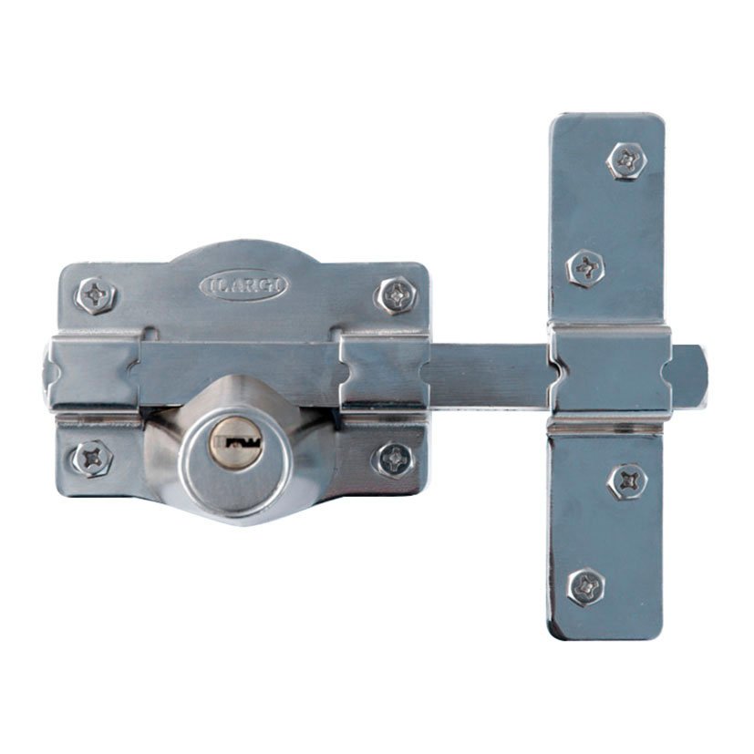 Cerrojo 1203 LLAVE 105 MM Niquelado Ilargi 105 MM puerta de madera - Imagen 2