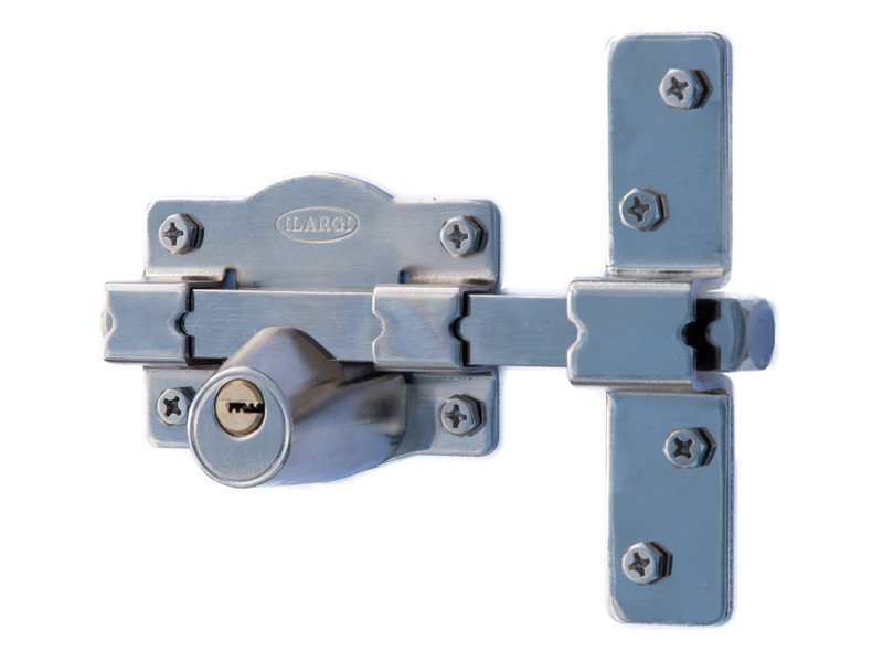 Cerrojo 1203 LLAVE 105 MM Niquelado Ilargi 105 MM puerta de madera - Imagen 6