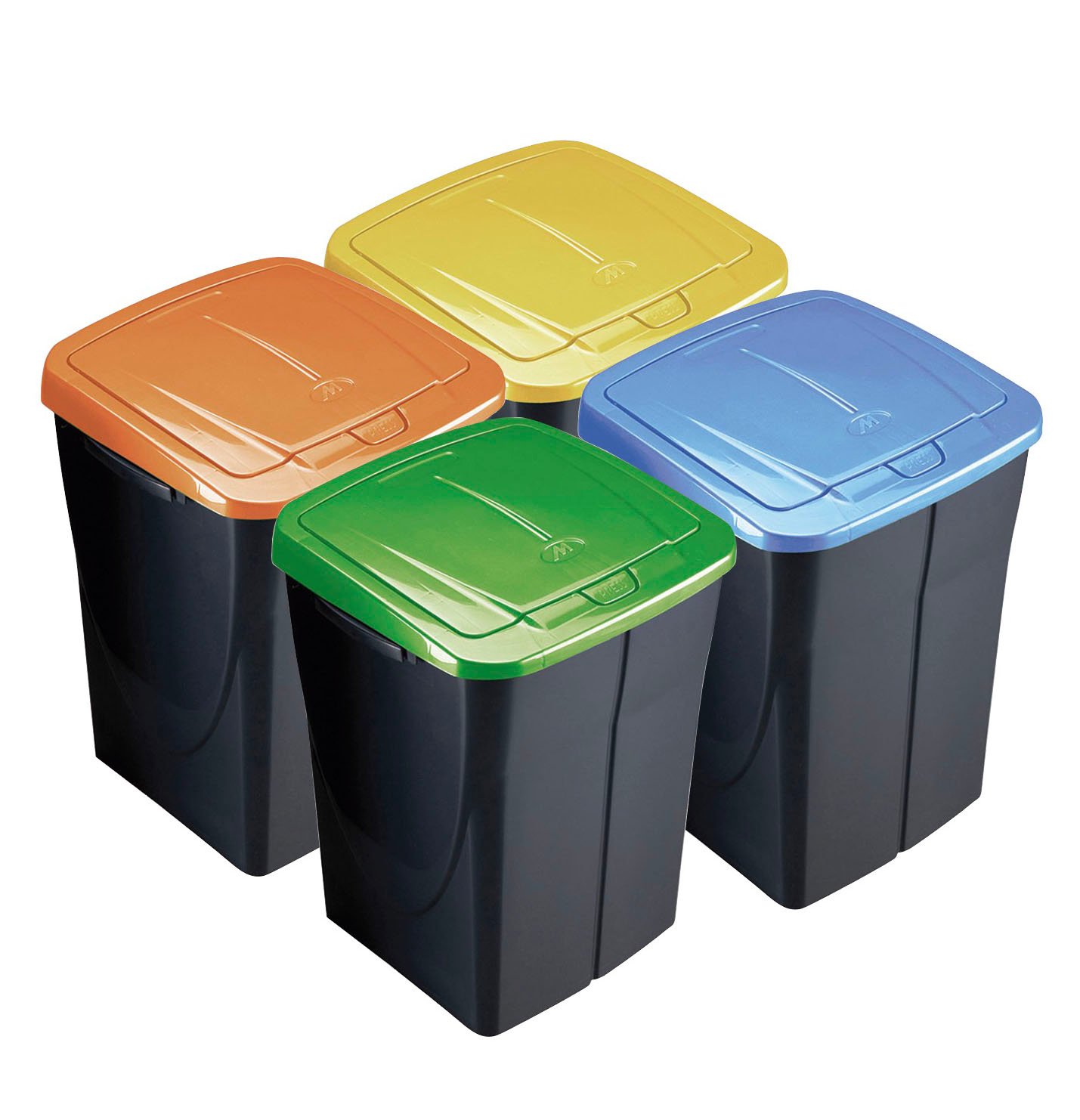CUBO Ecobin 45 L CON TAPA Amarilla 45 L 5X36X51 Cm comunal - Imagen 2