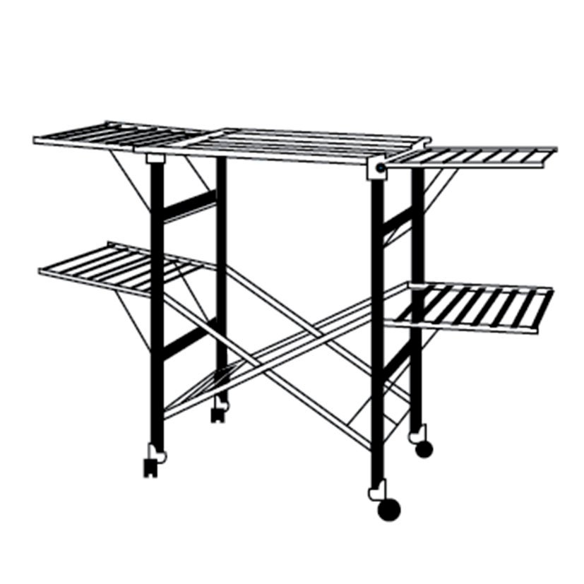 Tendedero PLEG Inox/abs C/ruedas Habitex 174X83X110 Cm 52X10X110 Cm - Imagen 5