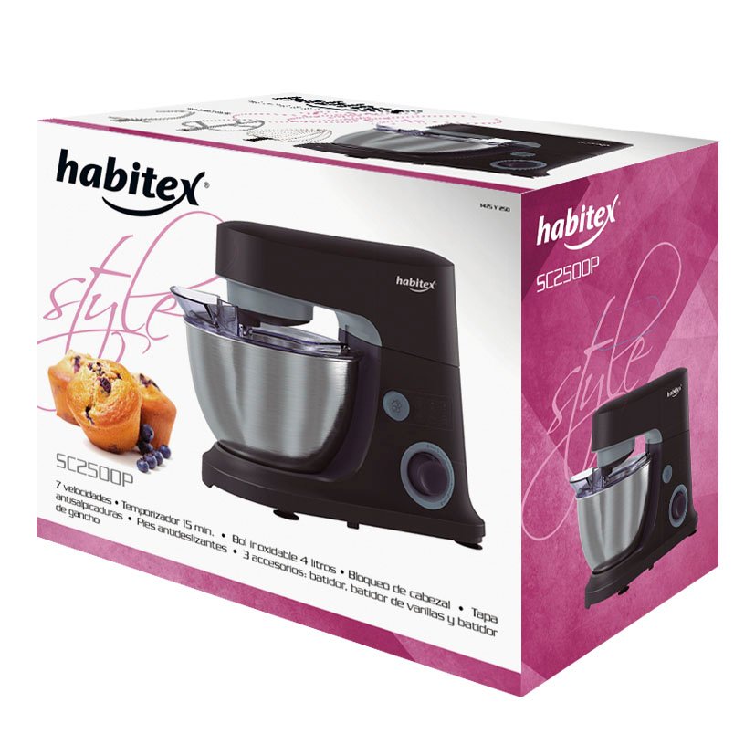Batidora AMAS STYLE SC2500P Habitex 37X22 5X30 Cm amasadora 600 W - Imagen 9