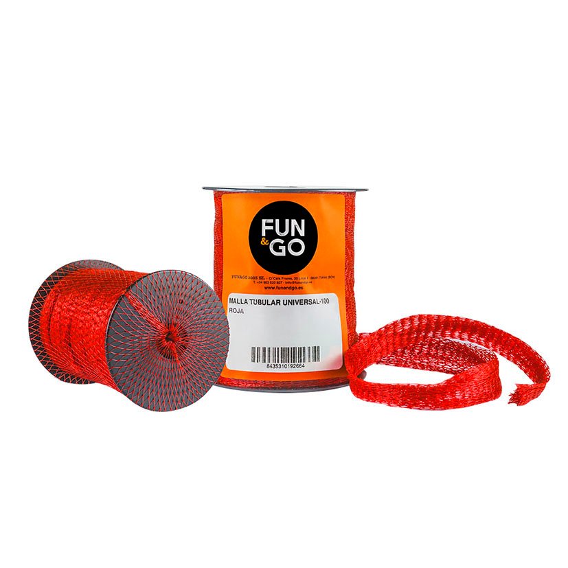 MALLA Tubular Envasado ROJA 25 M Fun&go bolsa alimento - Imagen 2