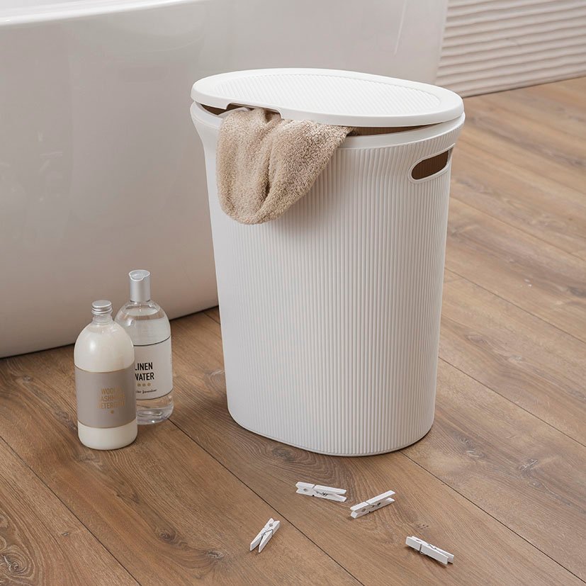 CESTA Ordenacion Baobab L 15 L TATAY 4X38 Blanco caja decorativa - Imagen 4