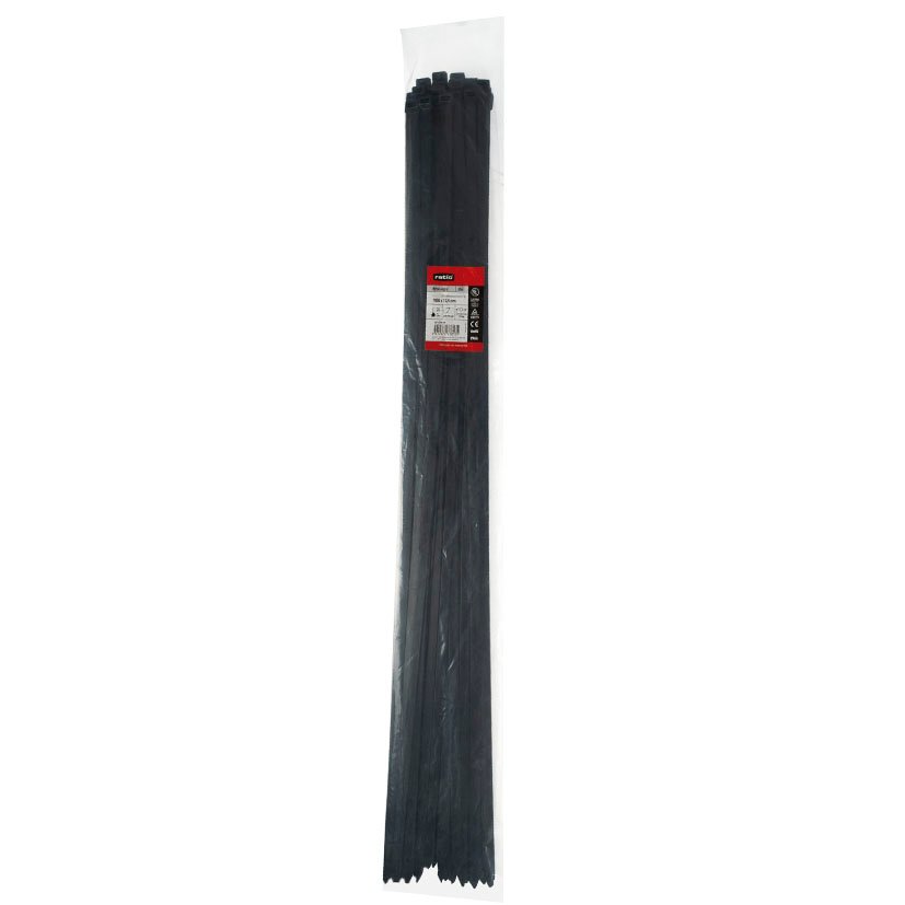 BRIDA NYLON NEGRA 360X4,8 100 PZAS RATIO abrazadera - Imagen 2