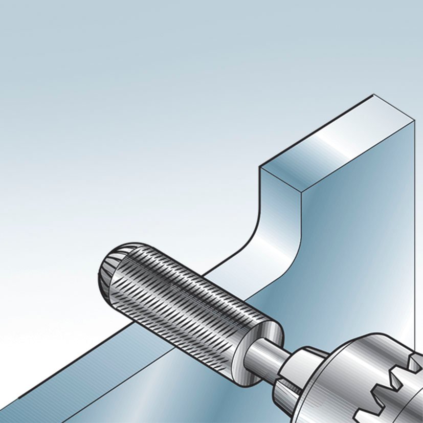 LIMA Cilind Aboveada Ø12X30 MM para METAL RATIO fresa - Imagen 2