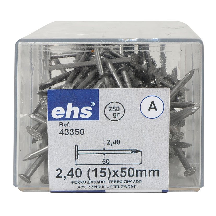 Puntas C/plana CINC 19X90 EHS 19X90 Mm Hierro - Imagen 3