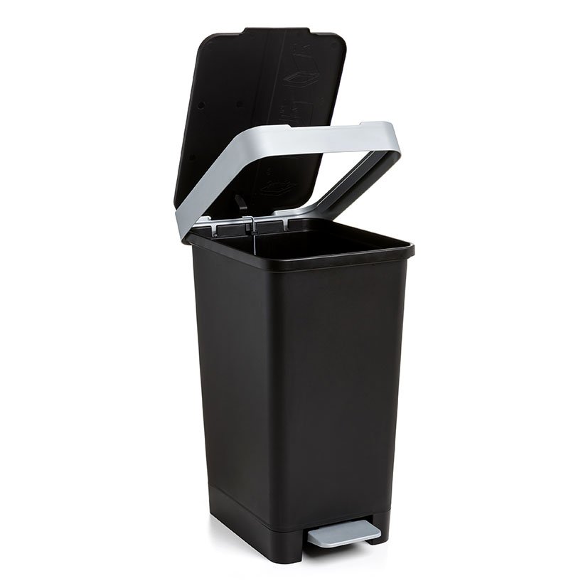 CUBO PEDAL 25 L SMART NEGRO TATAY 25 L 36X26X47 Cm - Imagen 2