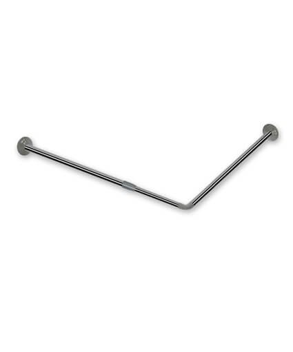 BARRA Cortina Baño PL MATE 80X94/180 CUR 180 Cm Plata aluminio - Imagen 2