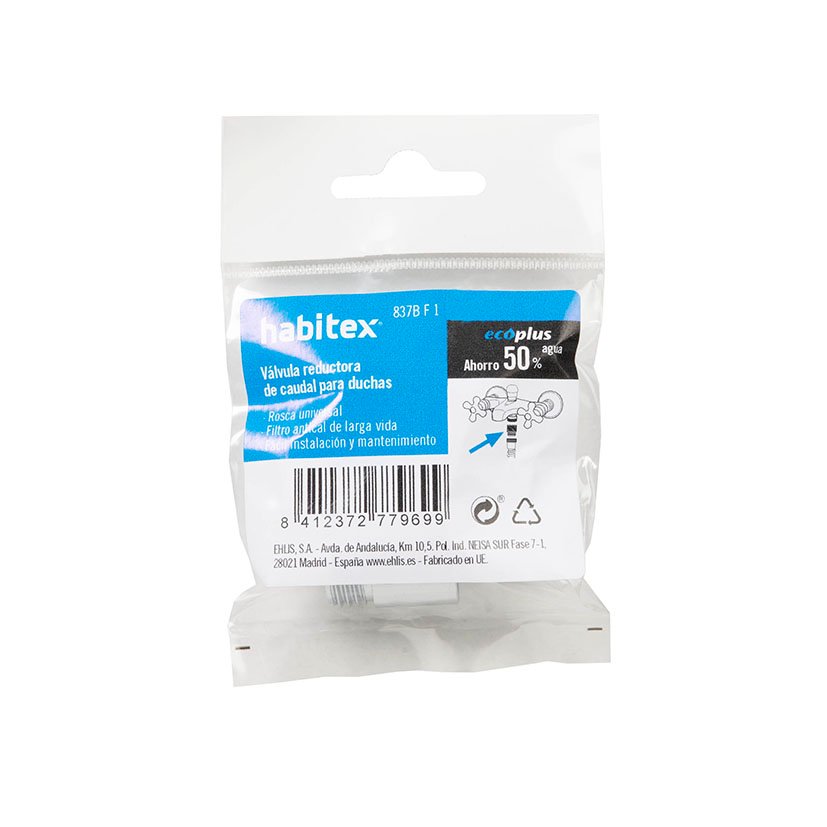 Aireador REG Caudal DUCHA 50% Habitex 9 L recambio grifería - Imagen 2