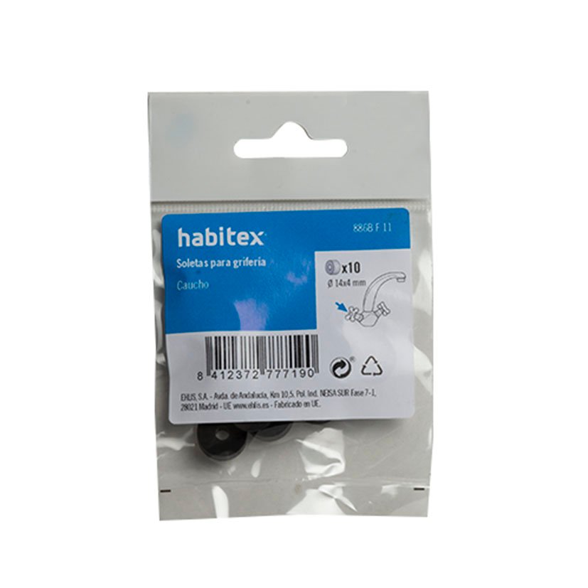 Soleta Grifos Habitex GOMA 14 MM 10 UN 14 MM estanqueidad sellado - Imagen 2