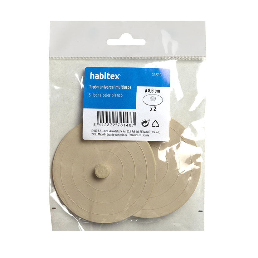 TAPON Universal SIL 2 UNDS BOL Habitex 44 Mm desag - Imagen 2