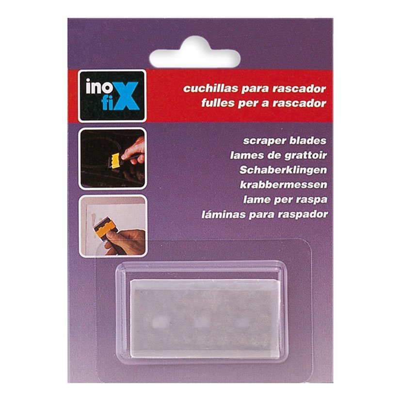 Recamb Cuchillas Rascavidrios (5U) Inofix 43X22 Mm limpieza - Imagen 2