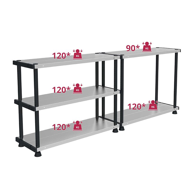 Estanteria Metalica 120R 119X45XH185 CM Terry 119X45X185 Cm estantería - Imagen 3