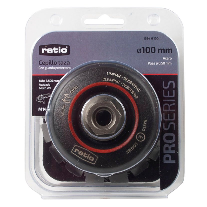 Cepillo TAZA ACERO 100X0,50 RATIO Proseries abrasivo electroportatil - Imagen 2
