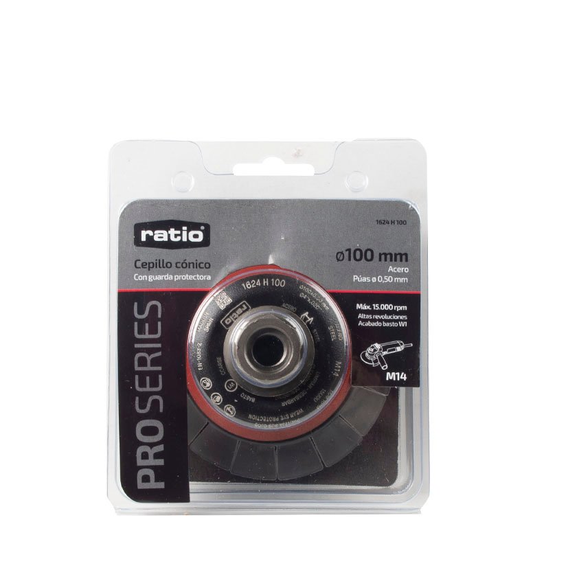 Cepillo Conico ACERO 100X0,50 RATIO Proseries abrasivo electroportatil - Imagen 2