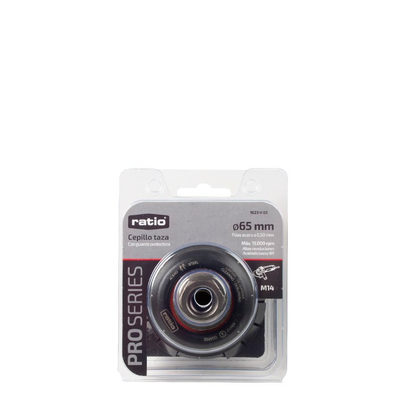 Cepillo TAZA ACERO Retorcido 65X0,50 RATIO Proseries abrasivo electroportatil - Imagen 2