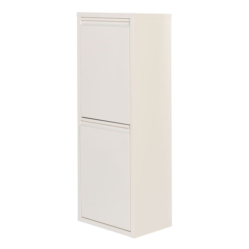 Armario Metalico Reciclaje 2 Blanco Jobgar cubo comunal - Imagen 2