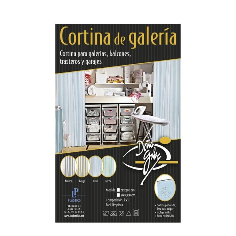 Cortina Galeria 280X300 CM Blanca ventana - Imagen 2