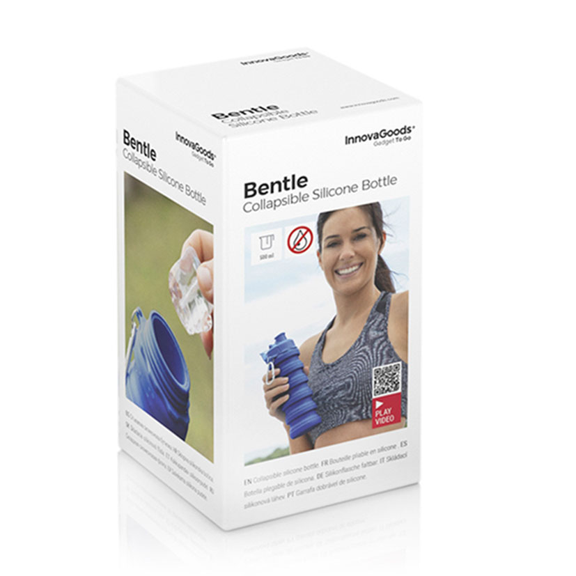 Botella Plegable DE Silicona Innovagoods 7X13 500 Ml termo - Imagen 5